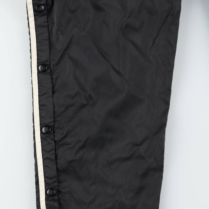 Vintage 90s-00'S Adidas nylon pants, crinkle pants, men's size M unclear black type Vintage Second Hand