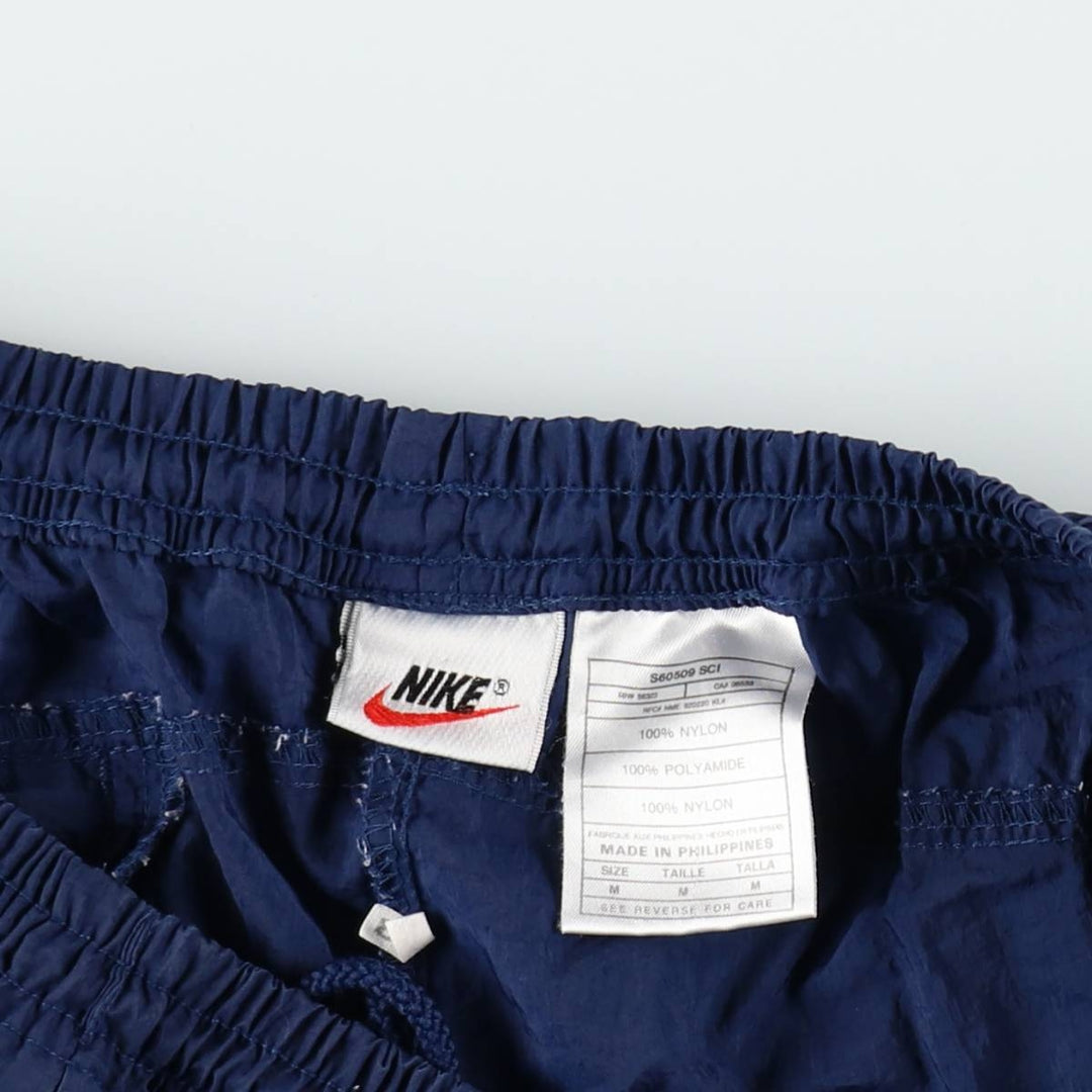 90'S Nike Nylon Pants, Shaka Shaka Pants, Men's M Size, Vintage Nylon navy blue type Vintage Second Hand