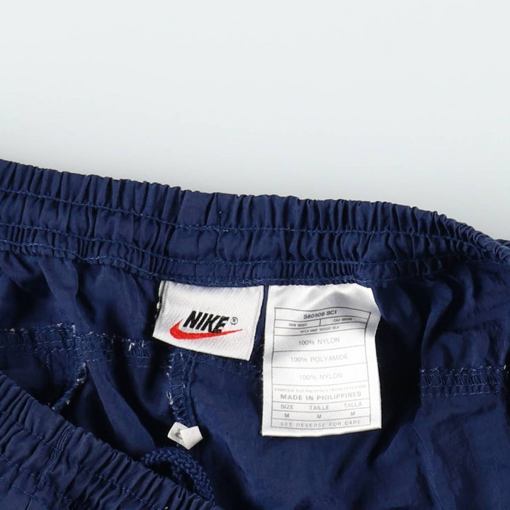 90'S Nike Nylon Pants, Shaka Shaka Pants, Men's M Size, Vintage Nylon navy blue type Vintage Second Hand