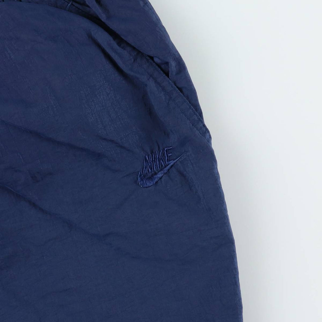 90'S Nike Nylon Pants, Shaka Shaka Pants, Men's M Size, Vintage Nylon navy blue type Vintage Second Hand