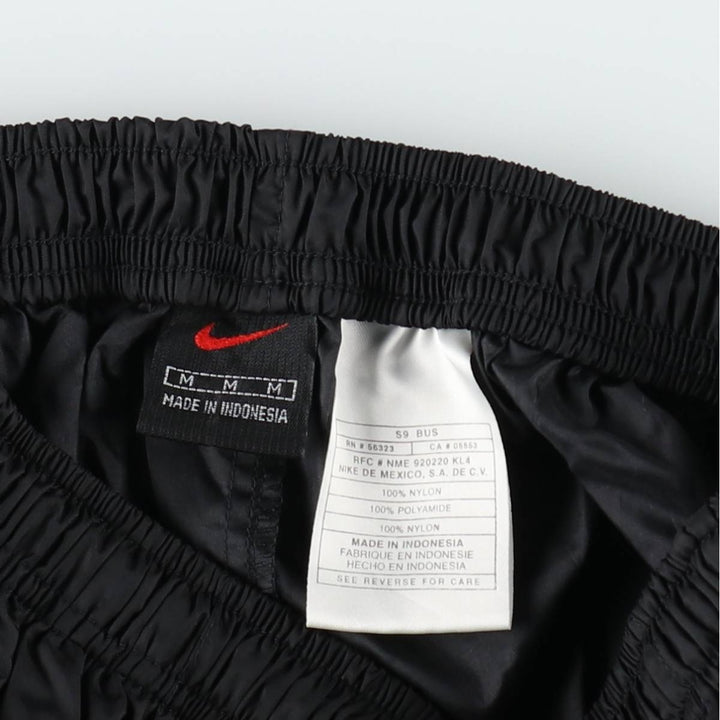 90s~00'S Nike Nylon Pants, Rustling Pants, Men's M Size, Vintage Nylon black type Vintage Second Hand