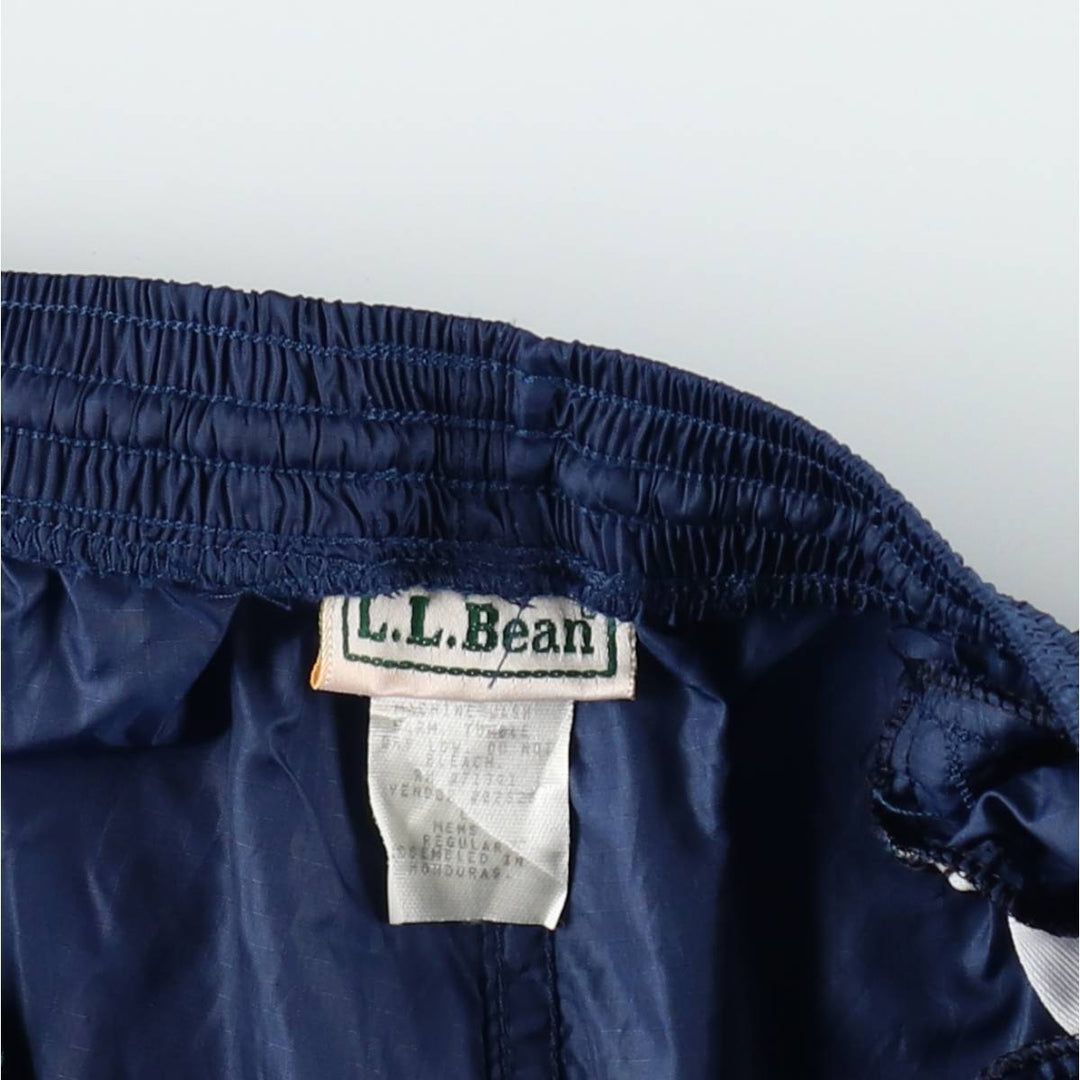 ~90'S LLBean Nylon Pants, Vintage, Men's Size L (approx.) Nylon navy blue type Vintage Second Hand