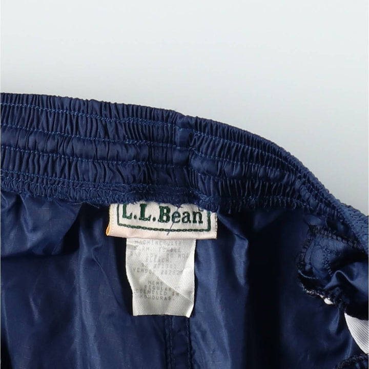 ~90'S LLBean Nylon Pants, Vintage, Men's Size L (approx.) Nylon navy blue type Vintage Second Hand