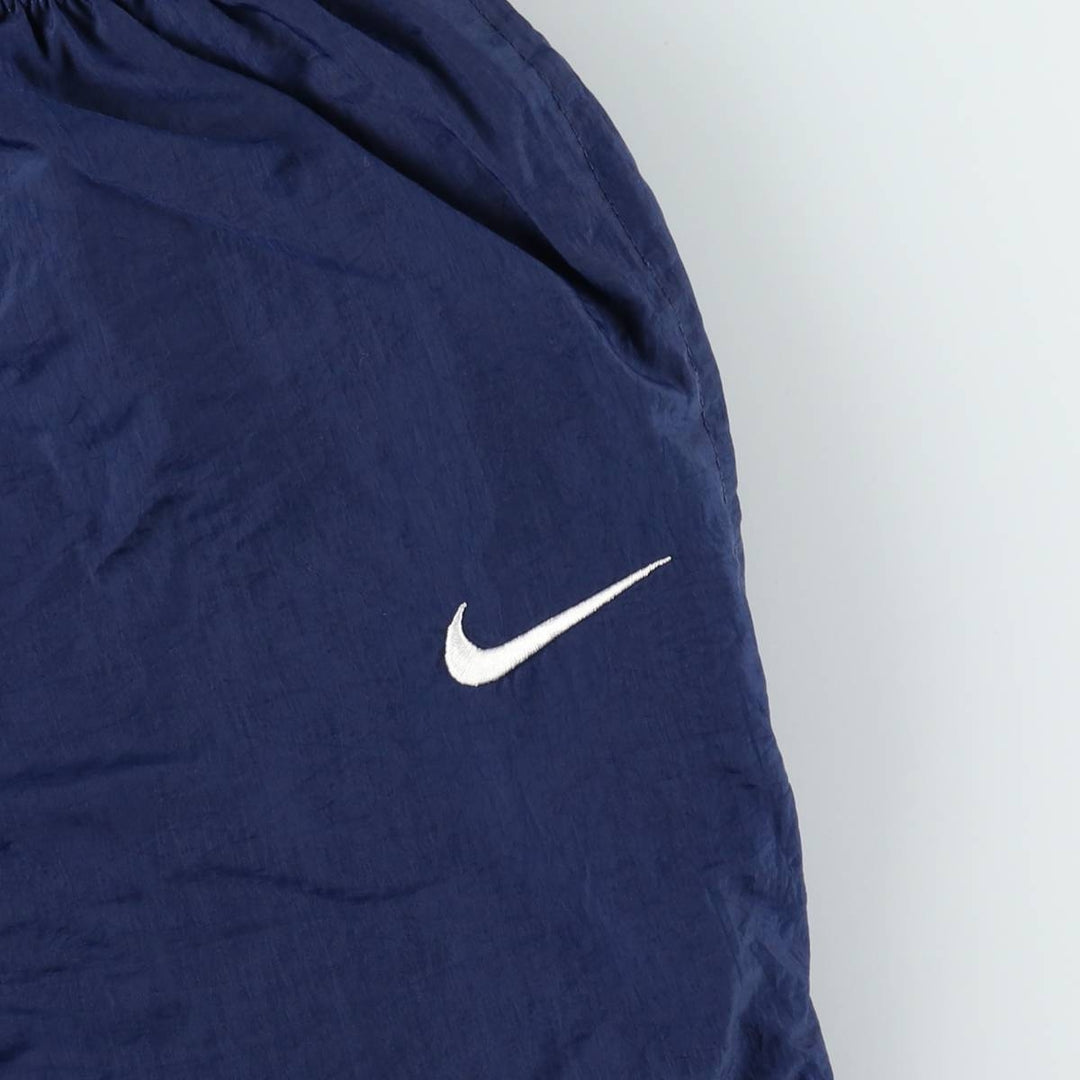 90'S Nike Warm-Up Pants, Nylon, Shaka Shaka Pants, Men's Size L, Vintage polyester navy blue type Vintage Second Hand
