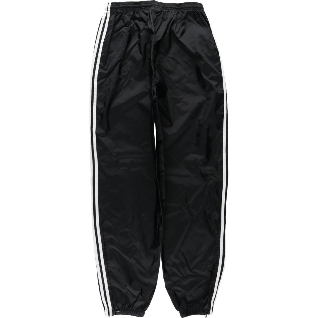 90s~00'S Adidas nylon pants, rustling pants, men's XL size, vintage Nylon black type Vintage Second Hand