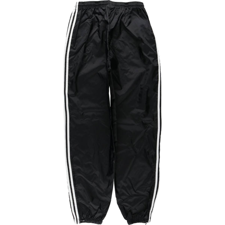 90s~00'S Adidas nylon pants, rustling pants, men's XL size, vintage Nylon black type Vintage Second Hand