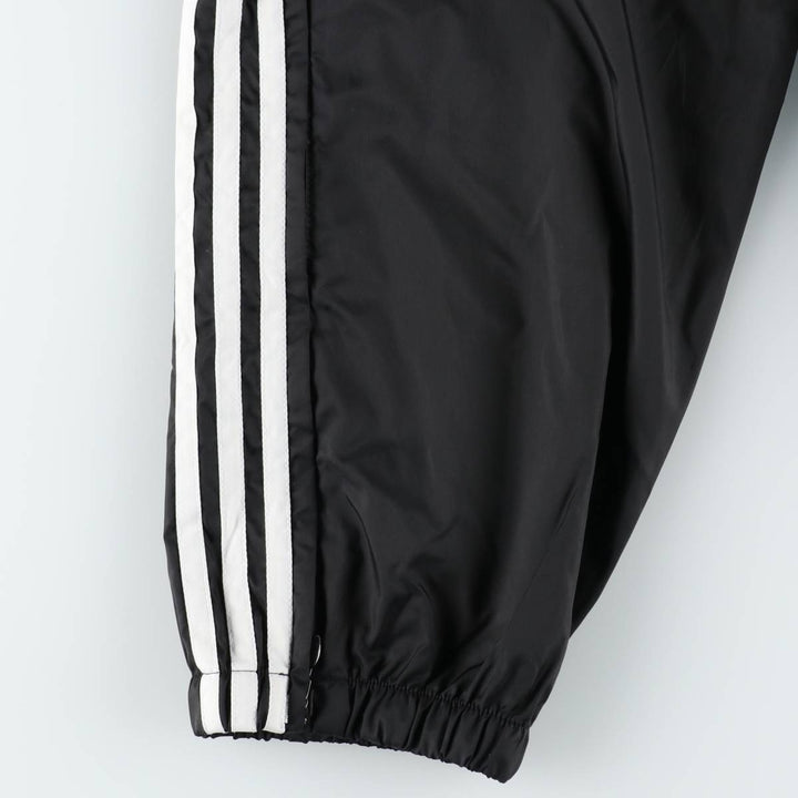 90s~00'S Adidas nylon pants, rustling pants, men's XL size, vintage Nylon black type Vintage Second Hand