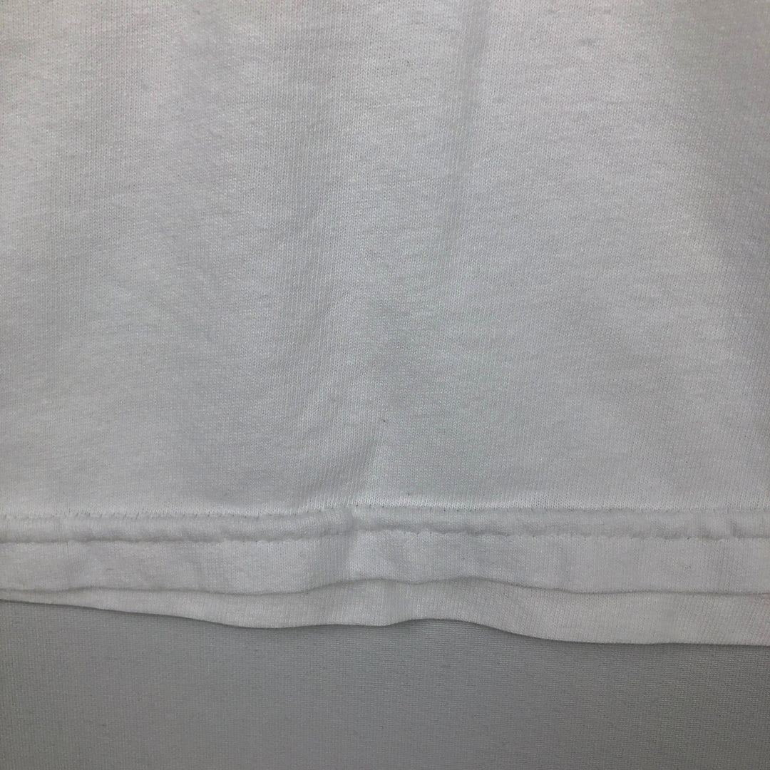 Jerzees Cat Pattern Animal T-Shirt, Men's Size XL (approx.) cotton white type Vintage Second Hand