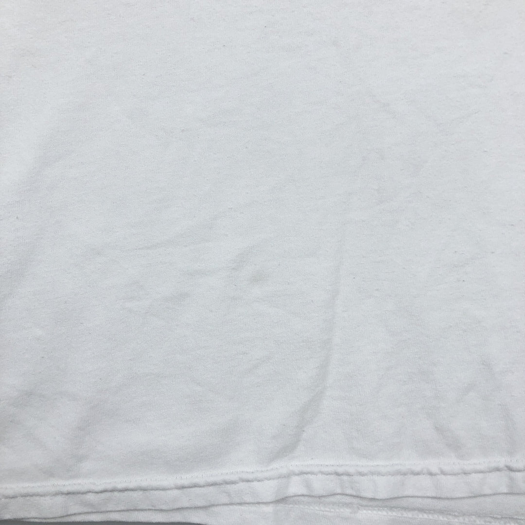 Jerzees Cat Pattern Animal T-Shirt, Men's Size XL (approx.) cotton white type Vintage Second Hand