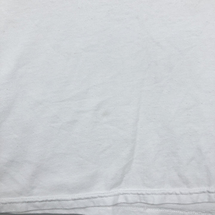 Jerzees Cat Pattern Animal T-Shirt, Men's Size XL (approx.) cotton white type Vintage Second Hand
