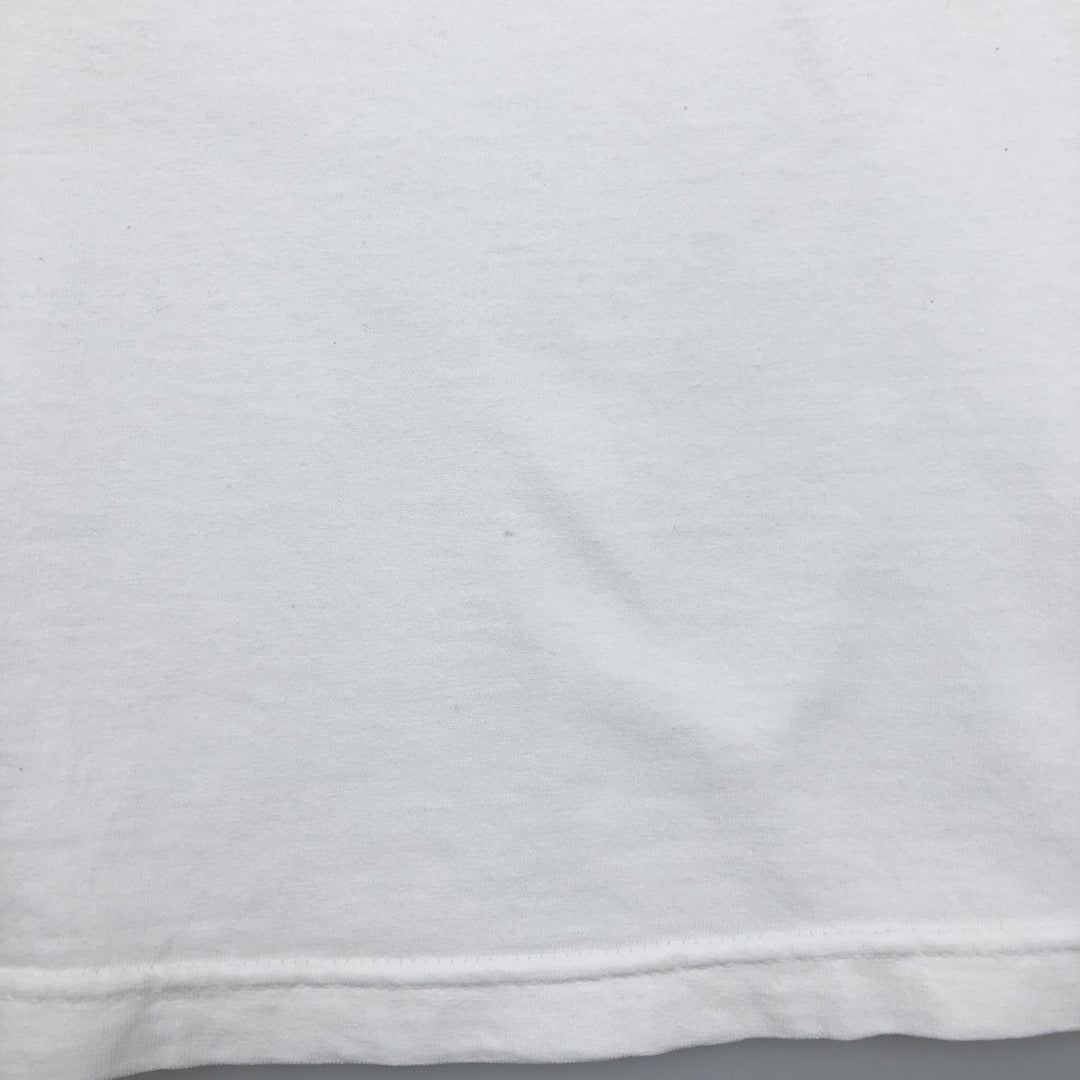 90'S Murina Elephant Pattern Animal T-Shirt, Made in USA, Men's Size L (Equivalent), Vintage cotton white type Vintage Second Hand