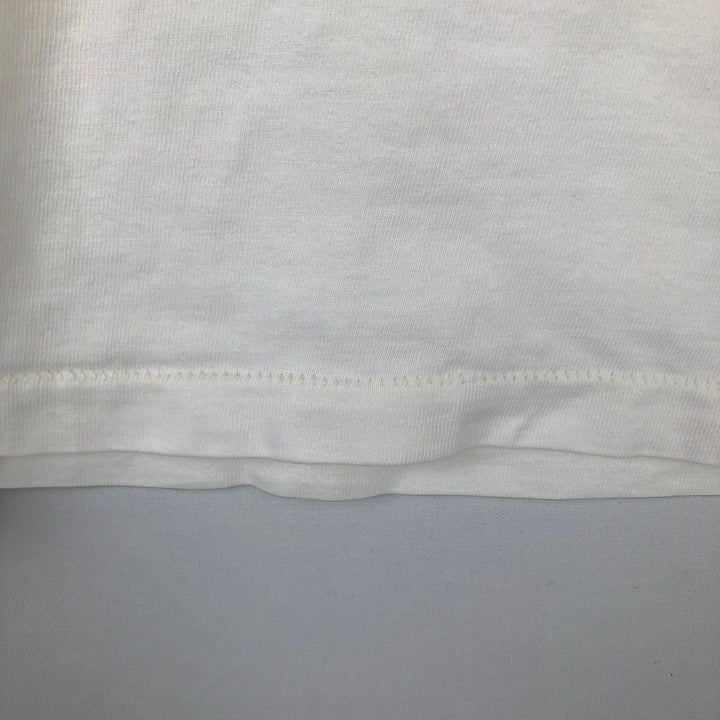 ONE PLANET Elephant Pattern Animal T-Shirt, Made in USA, Men's Size L (equivalent), Single Stitch cotton white type Vintage Second Hand