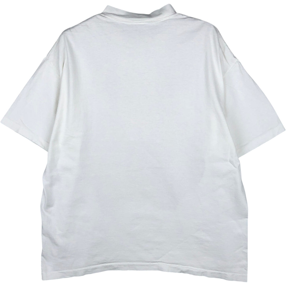 90'S SOF TEE Pig Pattern Animal T-Shirt, Made in USA, Men's XL equivalent, Vintage cotton white type Vintage Second Hand