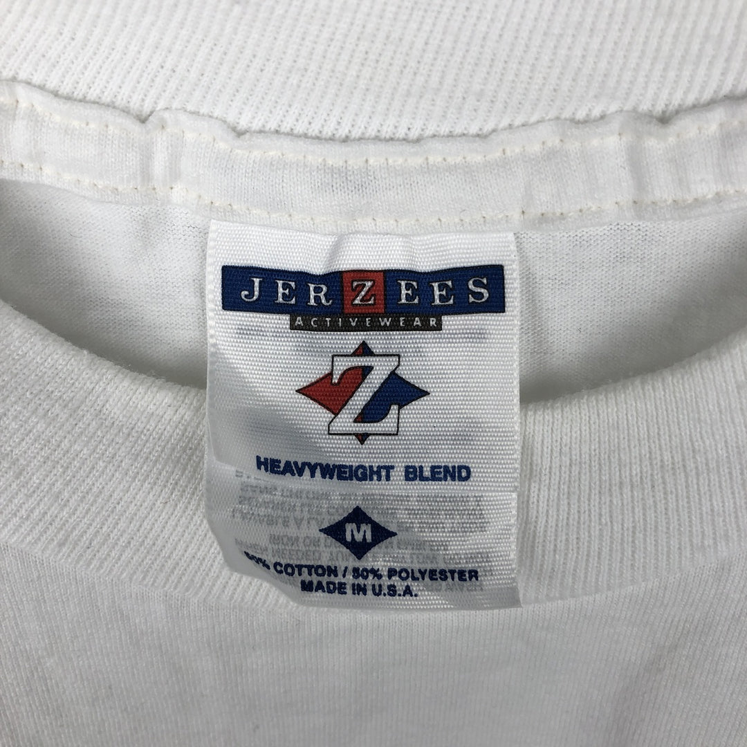 Jerzees Shih Tzu Animal T-Shirt, Made in USA, Men's Size M (approx.) cotton white type Vintage Second Hand