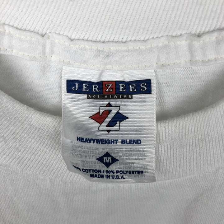 Jerzees Shih Tzu Animal T-Shirt, Made in USA, Men's Size M (approx.) cotton white type Vintage Second Hand