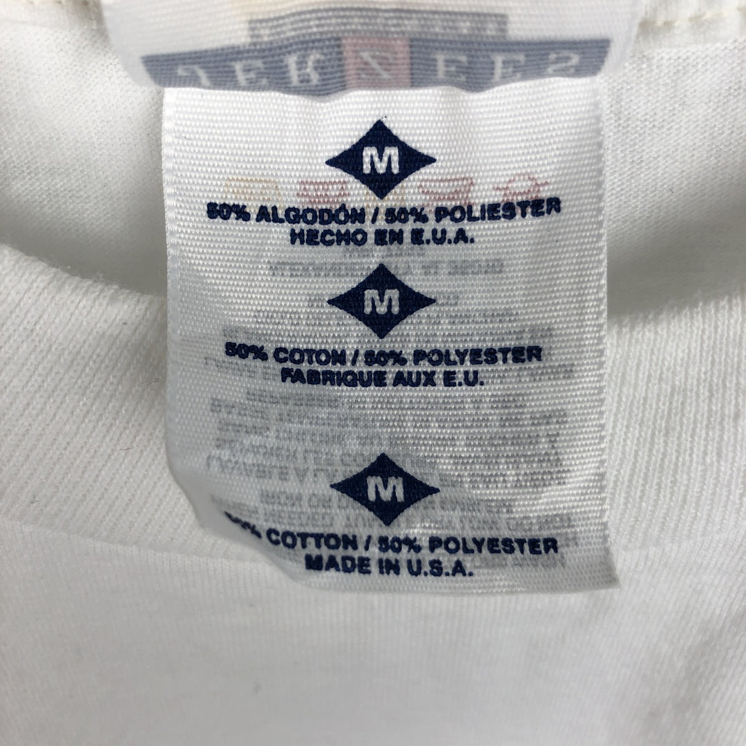 Jerzees Shih Tzu Animal T-Shirt, Made in USA, Men's Size M (approx.) cotton white type Vintage Second Hand
