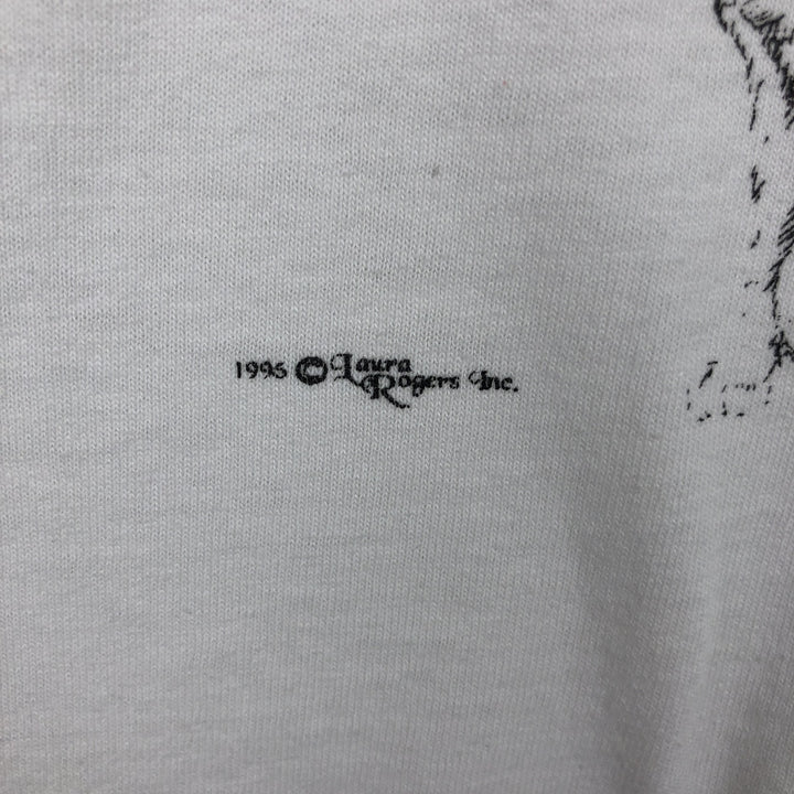 90'S Hanes HEAVYWEIGHT 50 cotton white type Vintage Second Hand