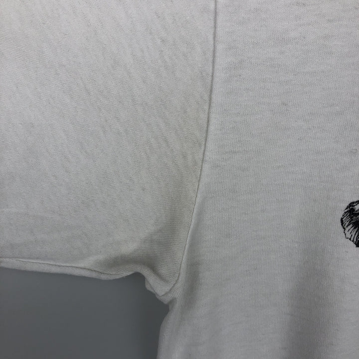 90'S Hanes HEAVYWEIGHT 50 cotton white type Vintage Second Hand