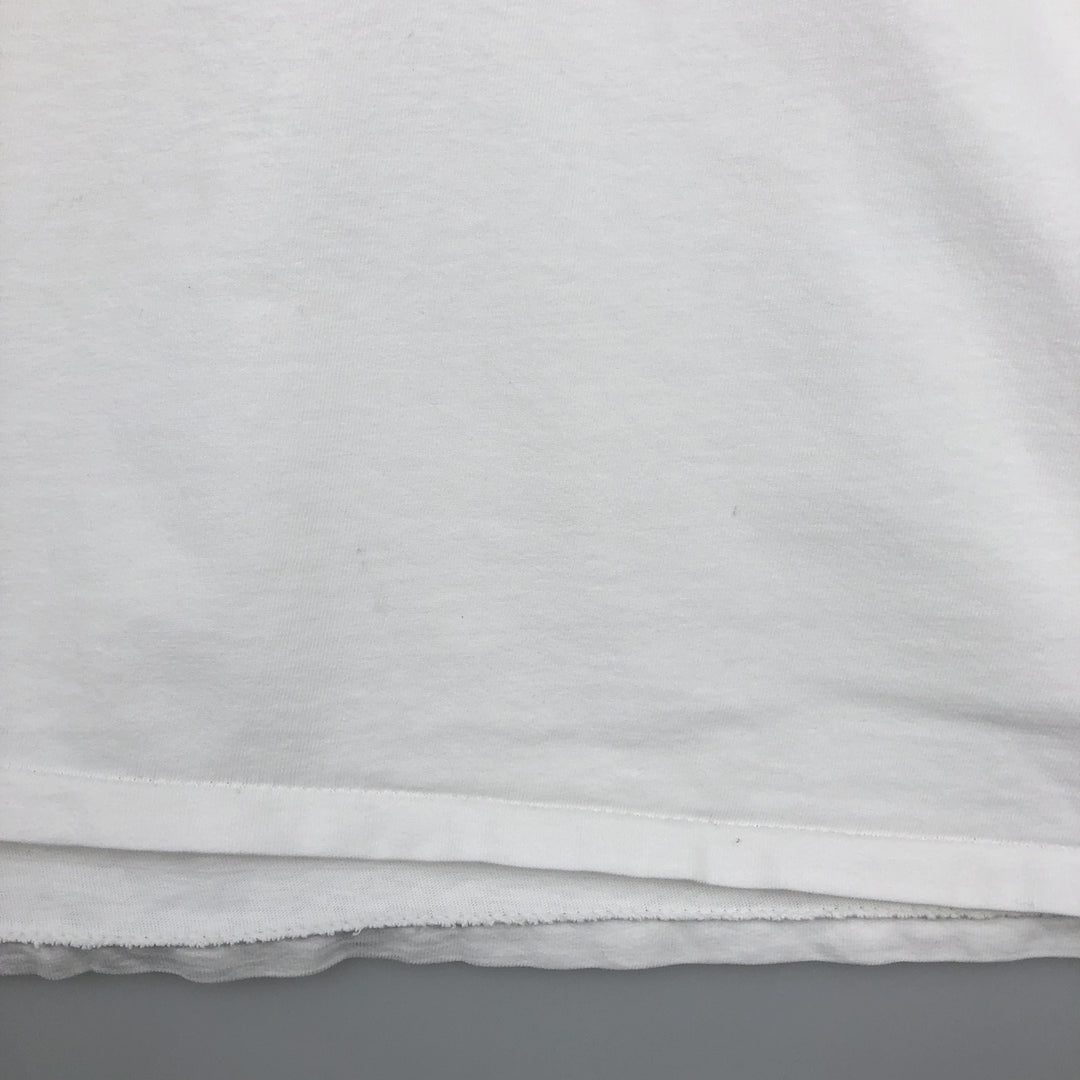 90'S ONEITA Pig Pattern Animal T-Shirt, Made in USA, Men's XL equivalent, Vintage cotton white type Vintage Second Hand
