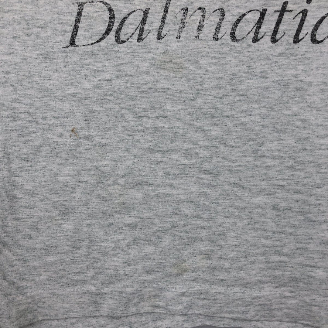 90'S Fruit of the Loom BEST Dog Print Dalmatian Animal T-Shirt Made in USA Men's XL Equivalent Vintage Dalmatian cotton gray type Vintage Second Hand