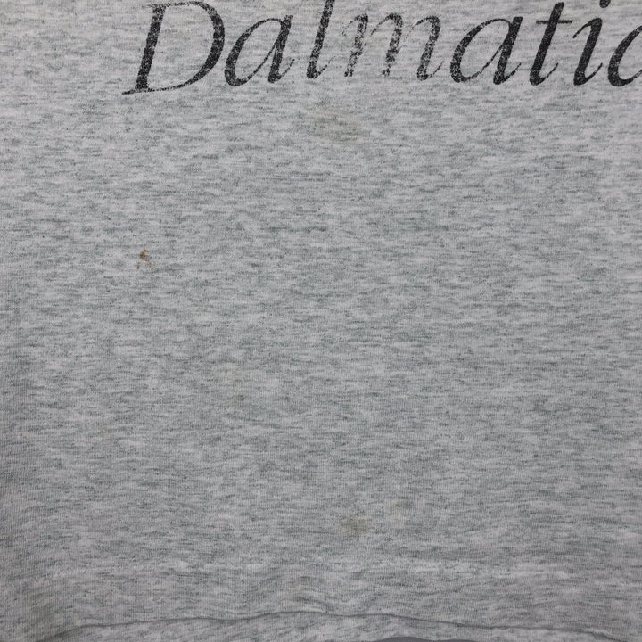 90'S Fruit of the Loom BEST Dog Print Dalmatian Animal T-Shirt Made in USA Men's XL Equivalent Vintage Dalmatian cotton gray type Vintage Second Hand