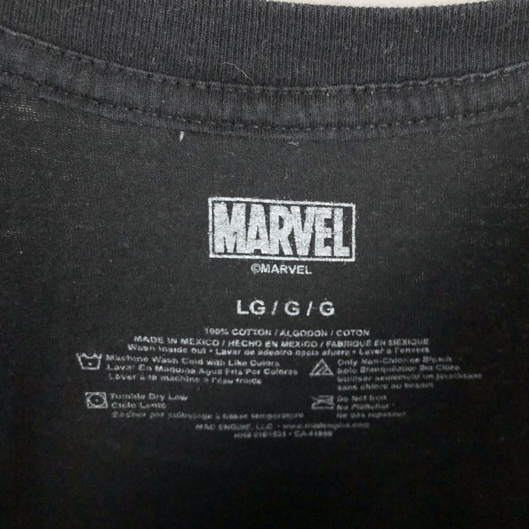 Marvel Venom Character Print T-Shirt (Men's Size L) cotton black type Vintage Second Hand