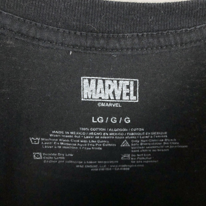 Marvel Venom Character Print T-Shirt (Men's Size L) cotton black type Vintage Second Hand