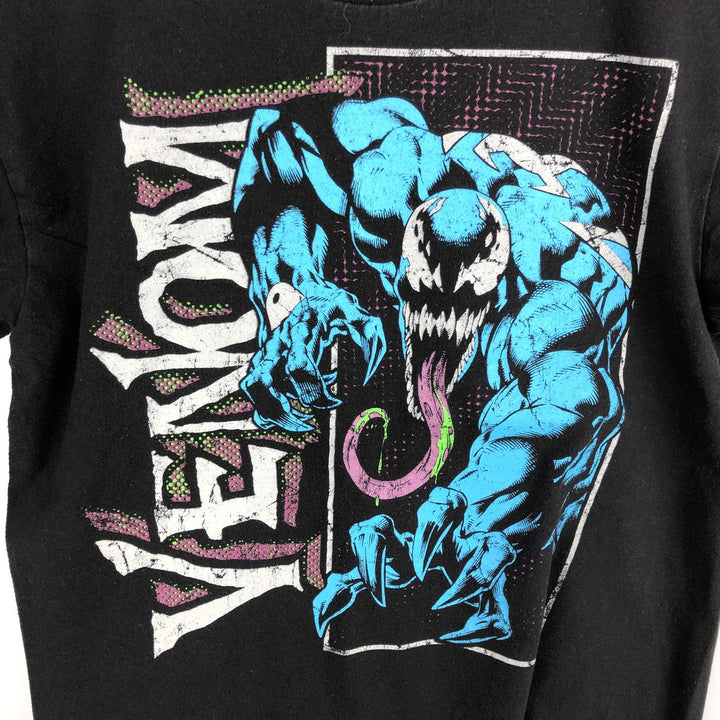 Marvel Venom Character Print T-Shirt (Men's Size S) cotton black type Vintage Second Hand