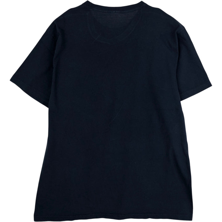 Minions character print T-shirt, men's size XL. cotton navy blue type Vintage Second Hand