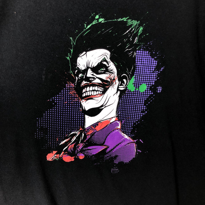 Gildan Batman Joker Character Print T-Shirt, Men's Size L (approx.) cotton black type Vintage Second Hand