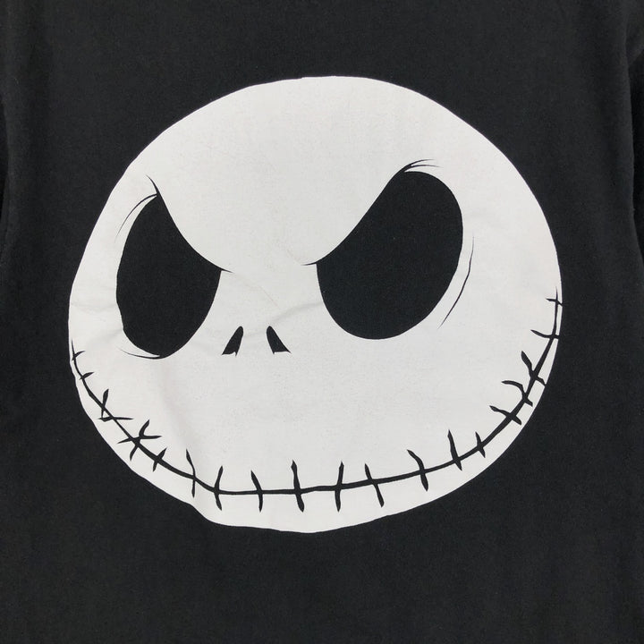 THE NIGHTMARE BEFORE CHRISTMAS Character Print T-Shirt (Men's Size M) cotton black type Vintage Second Hand