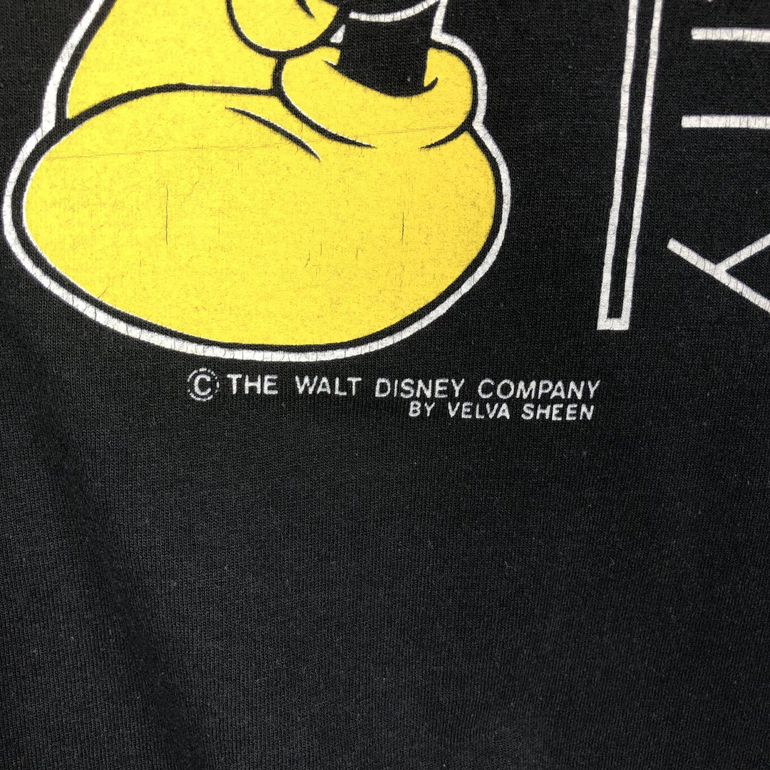 90'S MICKEY MOUSE Mickey Mouse character print T-shirt made in USA, men's XL size, vintage cotton black type Vintage Second Hand