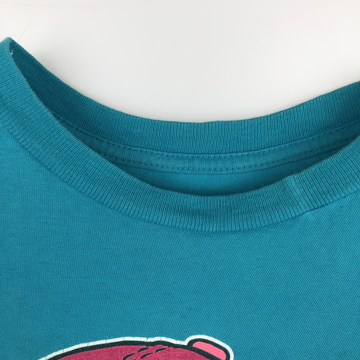 90'S Looney Tunes Tweety character print T-shirt, men's size XL equivalent, vintage. unclear turquoise blue Vintage Second Hand