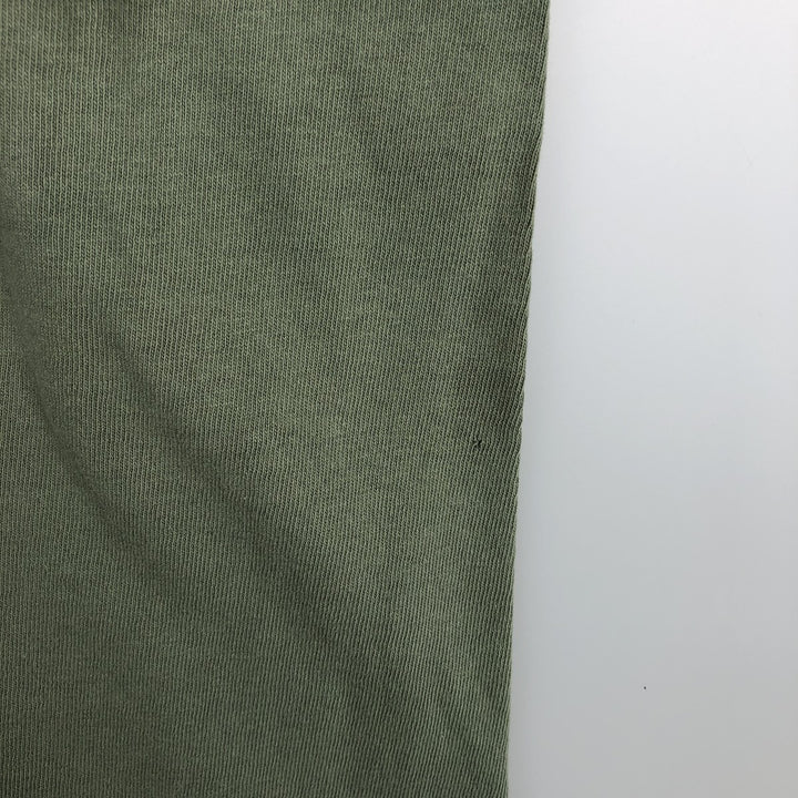 SNOOPY character print T-shirt, made in the USA, men's size L. cotton Khaki type Vintage Second Hand