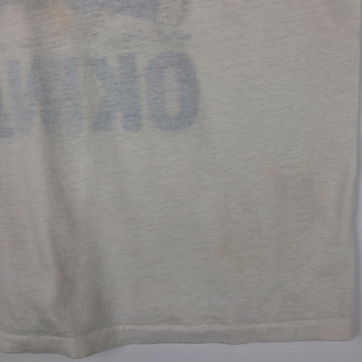 90'S Jostens Snoopy Woodstock Character Print T-Shirt, Made in USA, Men's Size L (approx.), Vintage unclear white type Vintage Second Hand