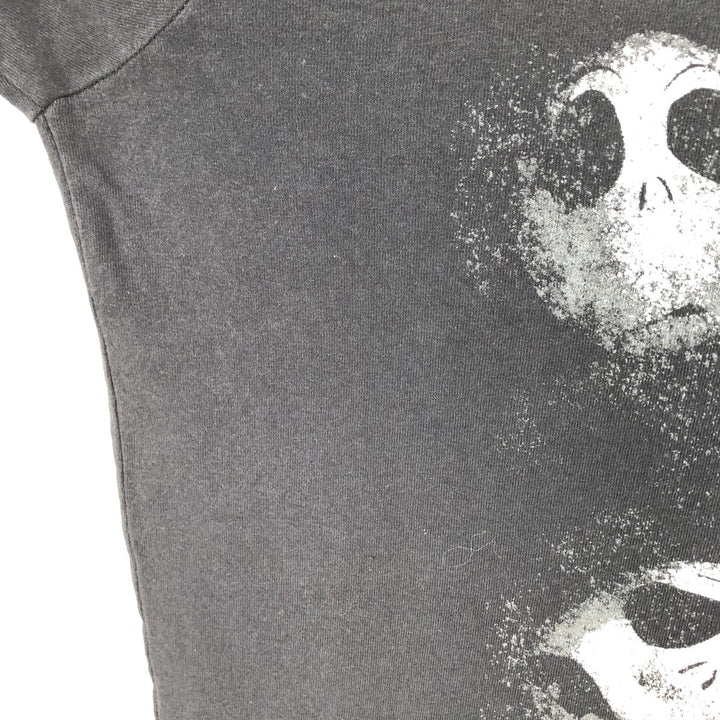 Disney Nightmare Before Christmas Anime Character Print T-Shirt (Men's Size L) cotton black type Vintage Second Hand