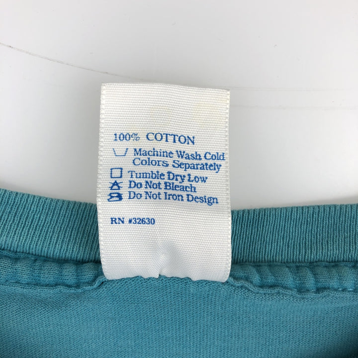 ARTEX LOONEY TUNES Bugs Bunny Character Print T-Shirt, Made in USA, Men's XL (approx.) cotton Blue type light blue Vintage Second Hand
