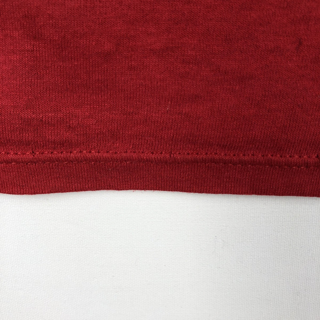 90'S Velva Sheen Mickey Mouse Character Print T-Shirt, Made in USA, Men's Size M (approx.), Vintage polyester red type Vintage Second Hand