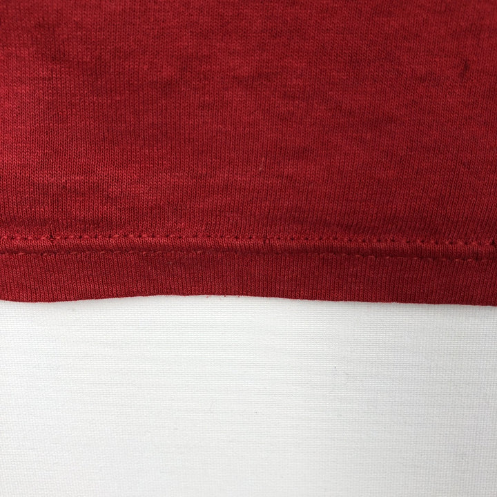 90'S Velva Sheen Mickey Mouse Character Print T-Shirt, Made in USA, Men's Size M (approx.), Vintage polyester red type Vintage Second Hand
