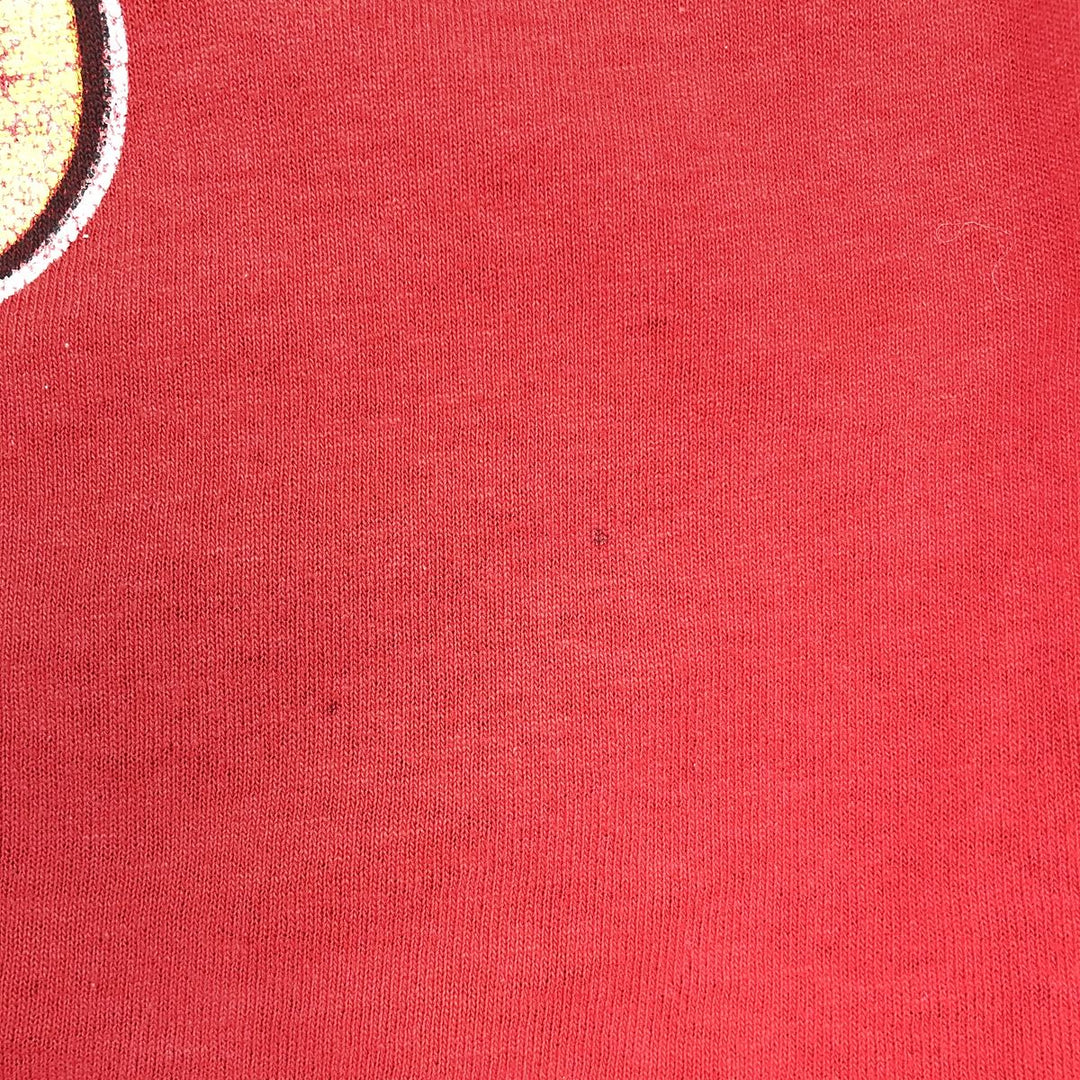 90'S Velva Sheen Mickey Mouse Character Print T-Shirt, Made in USA, Men's Size M (approx.), Vintage polyester red type Vintage Second Hand