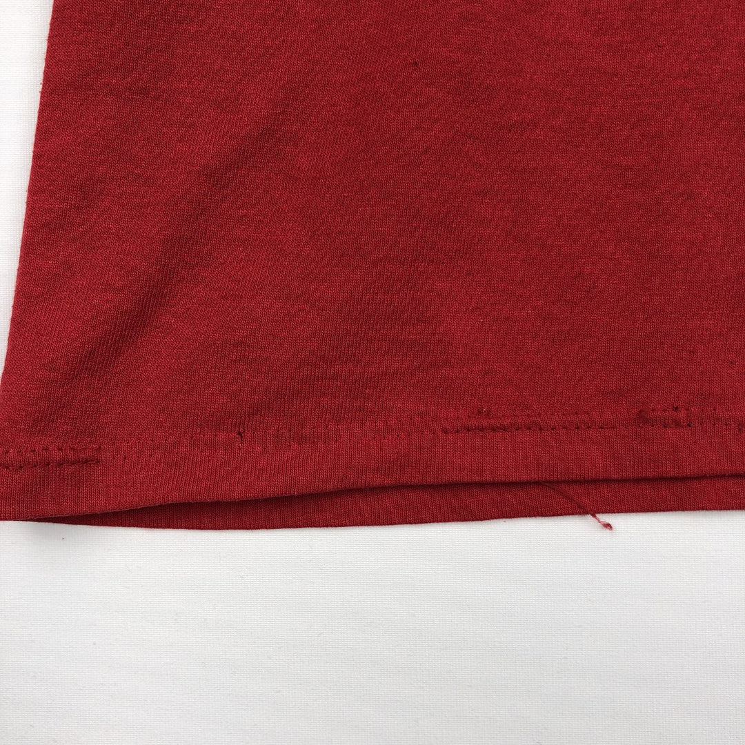 90'S Velva Sheen Mickey Mouse Character Print T-Shirt, Made in USA, Men's Size M (approx.), Vintage polyester red type Vintage Second Hand