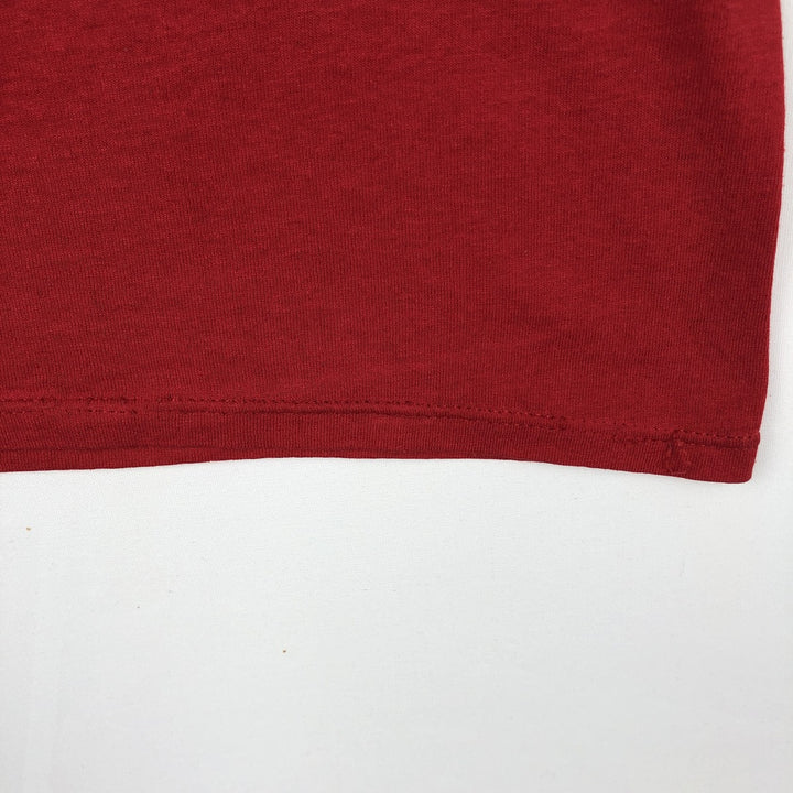 90'S Velva Sheen Mickey Mouse Character Print T-Shirt, Made in USA, Men's Size M (approx.), Vintage polyester red type Vintage Second Hand