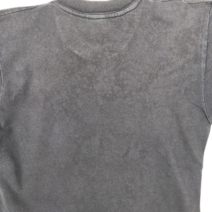 LOONEY TUNES Daffy Duck Character Print T-Shirt (Men's Size S) unclear black type Vintage Second Hand