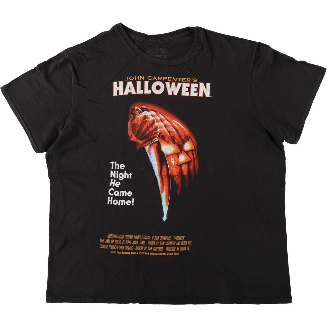 HALLOWEEN Movie T-shirt for men (size L) unclear black type Vintage Second Hand