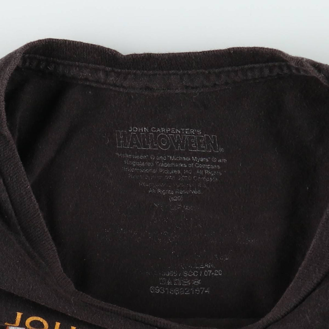 HALLOWEEN Movie T-shirt for men (size L) unclear black type Vintage Second Hand