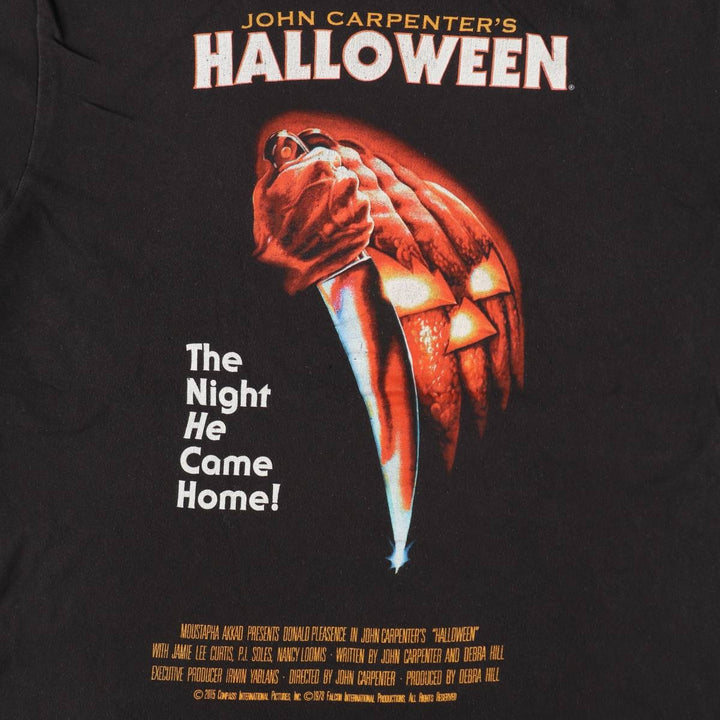HALLOWEEN Movie T-shirt for men (size L) unclear black type Vintage Second Hand