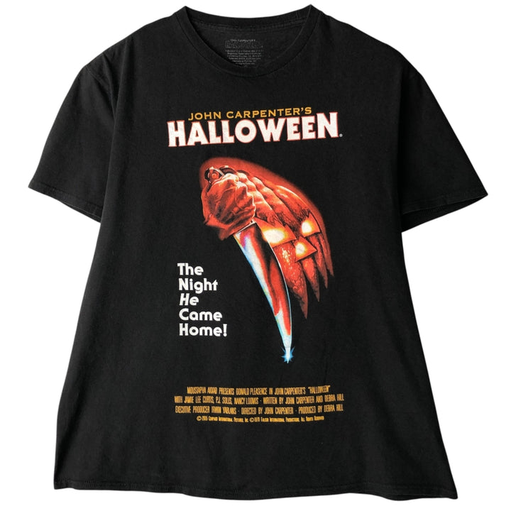 HALLOWEEN Movie T-shirt for men (size L) cotton black type Vintage Second Hand