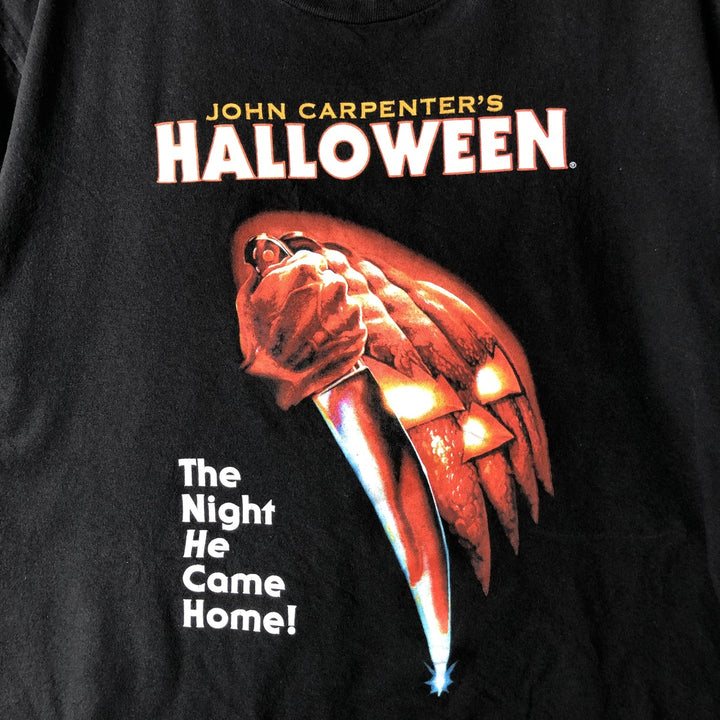 HALLOWEEN Movie T-shirt for men (size L) cotton black type Vintage Second Hand