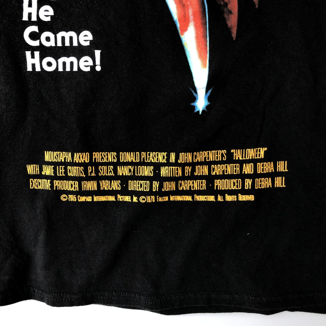 HALLOWEEN Movie T-shirt for men (size L) cotton black type Vintage Second Hand