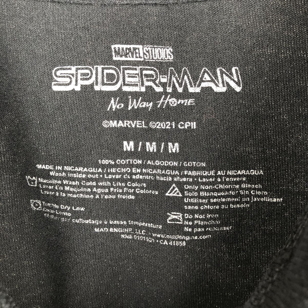SPIDER MAN Movie T-Shirt (Men's Size M) cotton black type Vintage Second Hand